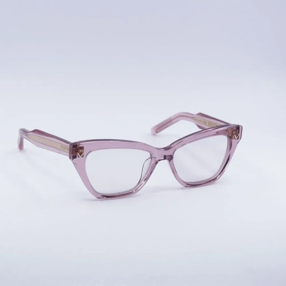 Exclusive Sale! Valentino V-TALE VLX-140C Eyeglasses Transparent Pink 53mm